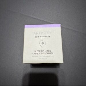 Artistry Skin Nutrition Sleeping Mask - Gray with Purple Accent box